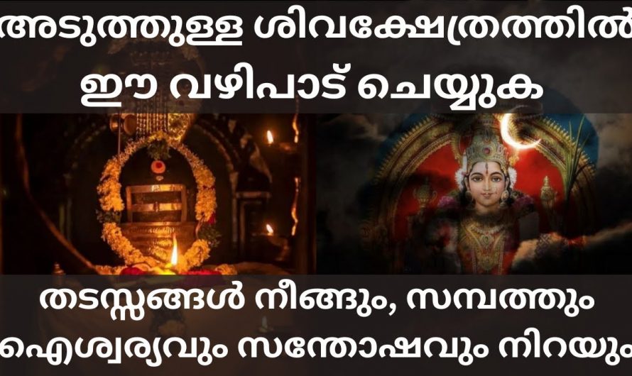 നിങ്ങളുടെ ജീവിതത്തിൽ ഒരുപാട് ബുദ്ധിമുട്ടുകൾ നിങ്ങളെ അലട്ടുന്നുണ്ടെങ്കിൽ ശിവക്ഷേത്രത്തിൽ പോയി ഇതൊന്നും ചെയ്തു നോക്കൂ