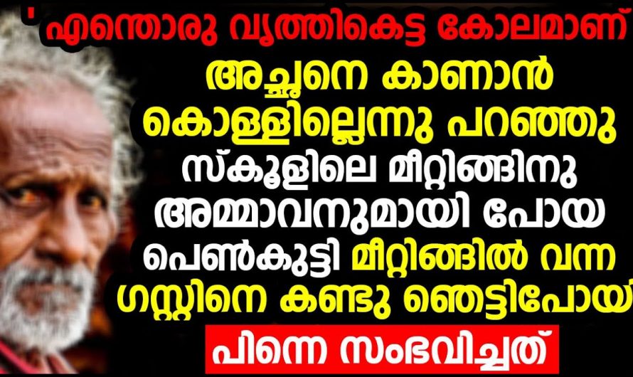 മുഷിഞ്ഞ വസ്ത്രമുള്ള അച്ഛനെ കൊണ്ടു പോകാൻ നാണക്കേട് കാണിച്ച മകൾക്ക് കിട്ടിയ ആ എട്ടിന്റെ പണി