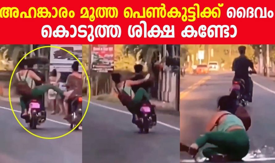 ചവിട്ടാനായി കാലു പൊക്കിയ യുവതി പക്ഷേ അഹങ്കാരം പിടിച്ച യുവതിക്ക് സംഭവിച്ചത് കണ്ടോ