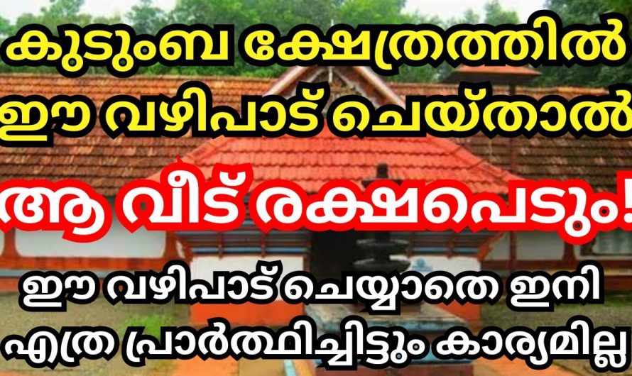 നിങ്ങൾ ഈ ക്ഷേത്രത്തിൽ വഴിപാടുകൾ ചെയ്യുന്നില്ല എന്നുണ്ടെങ്കിൽ തീർച്ചയായും നിങ്ങൾ അറിഞ്ഞിരിക്കുക