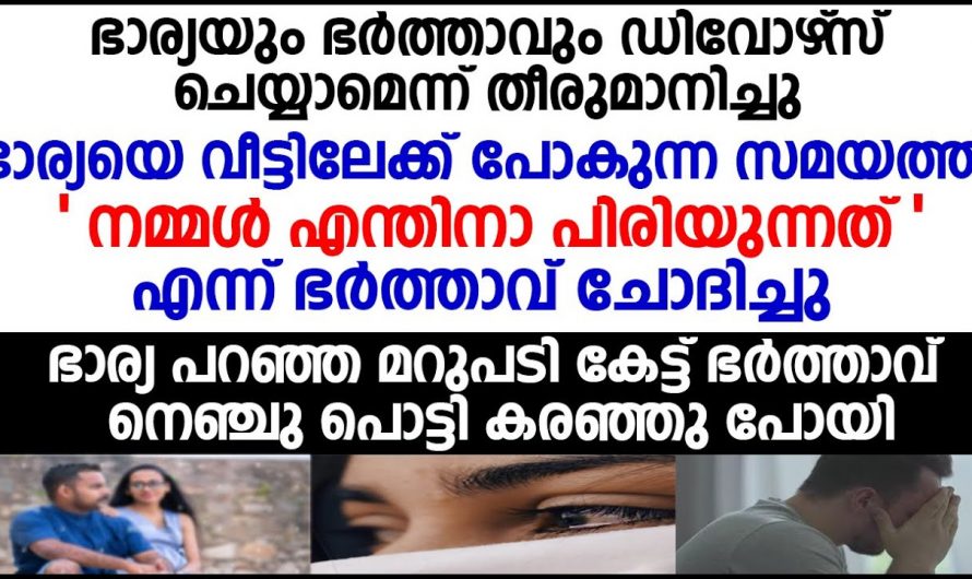 ഭാര്യയുടെയും വിഷമം മനസ്സിലാക്കാൻ സമയമില്ലാതെ പോയ ഭർത്താവിന് സംഭവിച്ചത്……