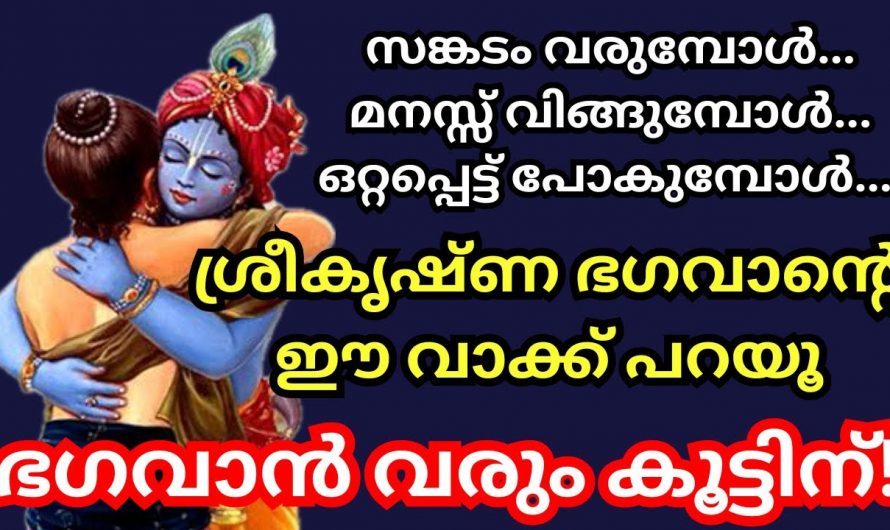 ശ്രീകൃഷ്ണ ഭഗവാനോടുള്ള അൽഭുതം മന്ത്രം എന്താണെന്ന് നിങ്ങൾക്കറിയേണ്ടേ…