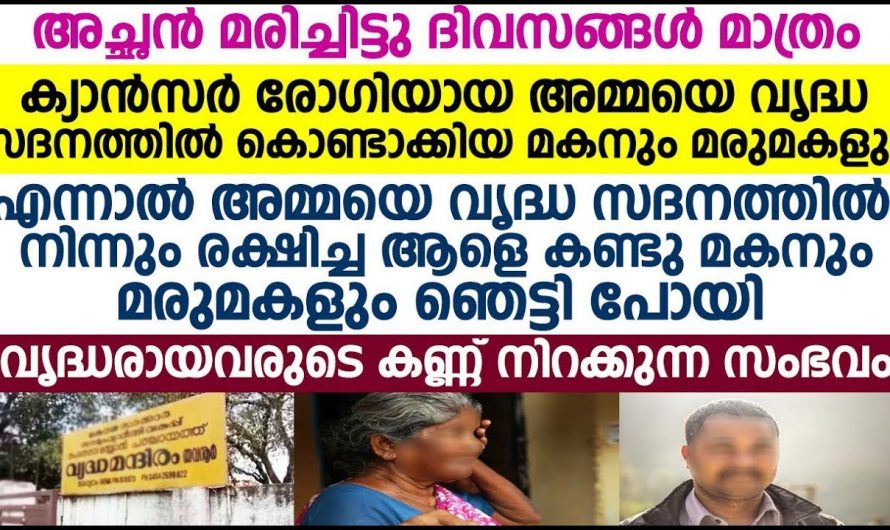 രോഗിയായ അമ്മായിയമ്മ മരുമകൾക്ക് ഒരു ഭാരമായി തീർന്നപ്പോൾ ഏറ്റെടുക്കാൻ തയ്യാറായി സുഹൃത്ത്…