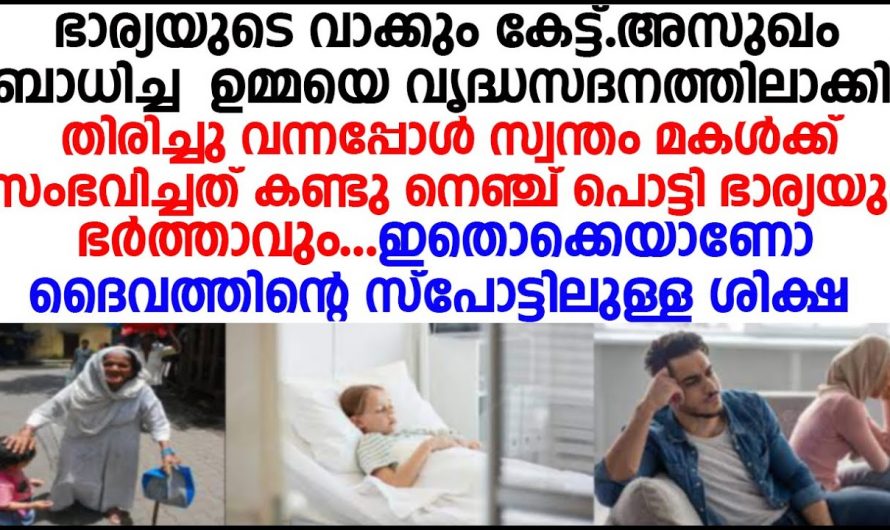 ഉമ്മയെ വൃദ്ധസദനത്തിൽ ആക്കിയ പ്രവാസിക്ക് ദൈവം നൽകിയ മറുപടി ഇതായിരുന്നു…