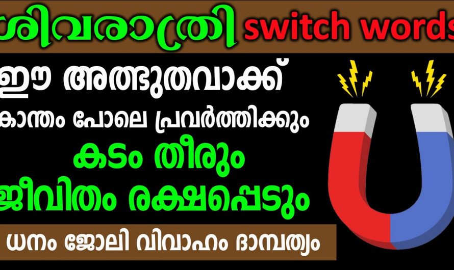 നിങ്ങളുടെ  എല്ലാവിധ പ്രശ്നങ്ങളും മാറിക്കിട്ടും. ഈ വാക്ക് ഇങ്ങനെയൊന്ന് ഉപയോഗിച്ചു നോക്കൂ…