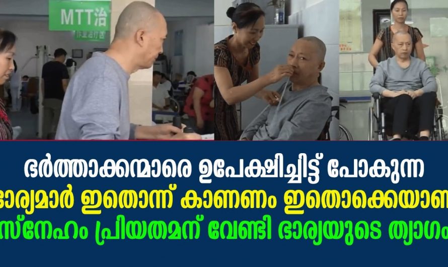 ഒരു ചെറുവിരൽ പോലും അനക്കാൻ സാധിക്കാത്ത ഭർത്താവിന് കൂട്ടായി ഒരു ഭാര്യ…