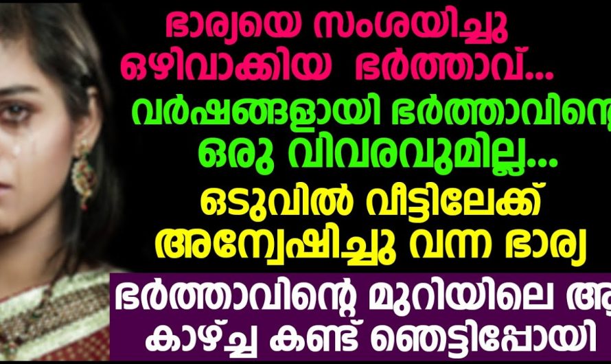 ഒരുപാട് നാളുകൾക്ക് ശേഷം വീട്ടിലെത്തിയ അവൾ വീട്ടിലെ കാഴ്ച കണ്ട് ഞെട്ടിപ്പോയി…