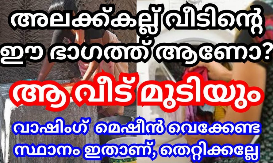 നിങ്ങളുടെ വീടുകളിലെ അലക്ക് കല്ല് യഥാസ്ഥാനത്ത് ആണോ എന്നറിയാൻ ഇതു കാണുക…