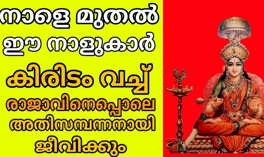 കത്തിജ്വലിച്ചു നിൽക്കാൻ പോകുന്ന നക്ഷത്ര ജാതകർ ആരെല്ലാം എന്നറിയാൻ തീർച്ചയായും ഇത് കാണുക…