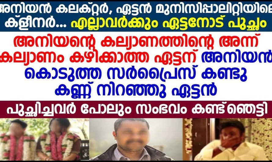 അനിയന്റെ വിവാഹത്തിൽ നീരസം തോന്നിയ ജേഷ്ഠനെ അനിയൻ കരുതിയ സമ്മാനം കണ്ടോ…