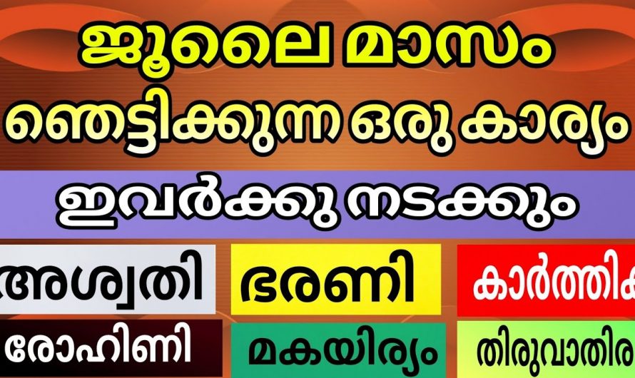 ഈ നക്ഷത്ര ജാതകരെ കാത്തിരിക്കുന്നത് ഇനി രാജയോഗം തന്നെ…