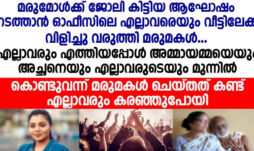 മരുമകളുടെ ആ വലിയ മനസ്സിന് മുൻപിൽ മുട്ടുമടക്കി ഭർത്താവിന്റെ മാതാപിതാക്കൾ…